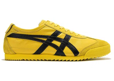 Pre-owned Asics Onitsuka Tiger Mexico 66 Deluxe Nm Kill Bill Yellow Midsole (women's) Sneakers In Tai/chi Yellow/bla In Multi