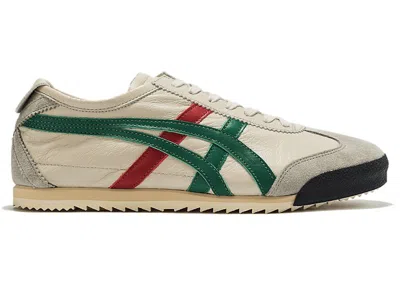 Pre-owned Asics Onitsuka Tiger Mexico 66 Deluxe Nm (women's) Sneakers In Cream/green