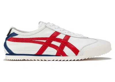 Pre-owned Asics Onitsuka Tiger Mexico 66 Deluxe Nm (women's) Sneakers In White/classic Red In Multi
