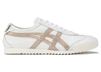 Pre-owned Asics Onitsuka Tiger Mexico 66 Deluxe Nm (women's) Sneakers In White/rose Gold In Multi