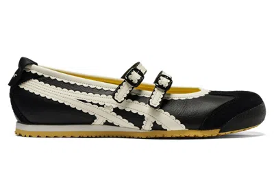 Pre-owned Asics Onitsuka Tiger Mexico 66 Tgrs (women's) Sneakers In Black/cream