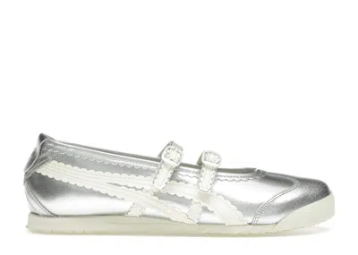 Pre-owned Asics Onitsuka Tiger Mexico 66 Tgrs (women's) Sneakers In Silver/cream In Multi