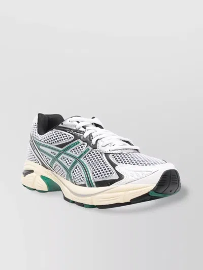 Asics Panelled Mesh Rubber Sole Sneakers In White