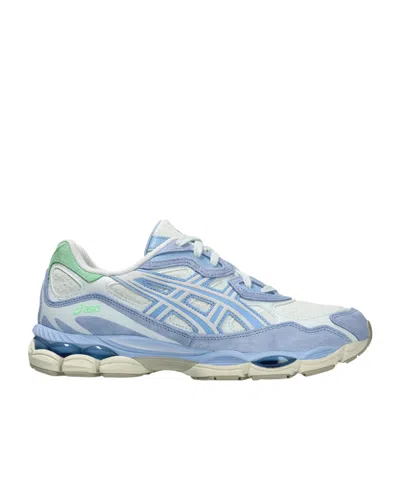 Asics Panelled Sneakers In Blue
