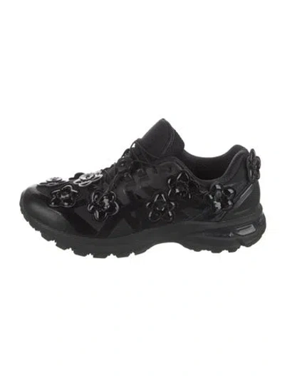 Pre-owned Asics Patent Leather Sneakers In Black