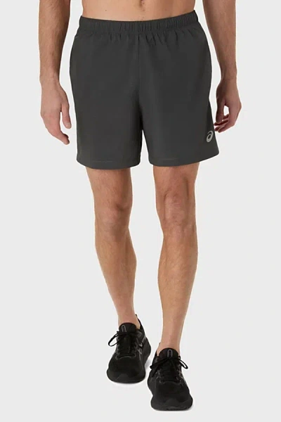 Asics Pr Lyte 5in Running Short In Dark Grey Heather, Men's At Urban Outfitters