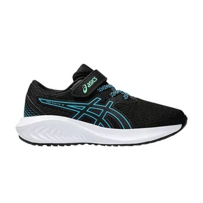 Pre-owned Asics Pre Excite 10 Ps 'black Digital Aqua' | Kid's Size 2.5