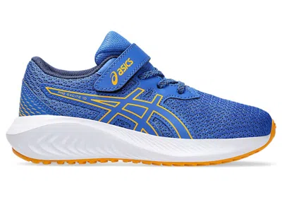 Pre-owned Asics Pre Excite 10 Sneakers In Illusion Blue/amber