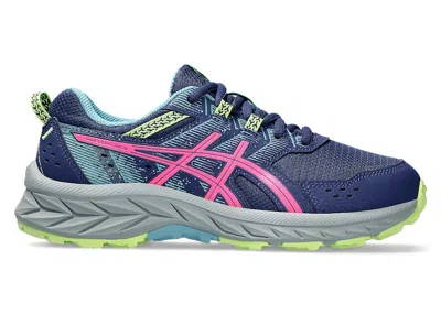 Pre-owned Asics Pre Venture 9 Sneakers In Deep Ocean/hot Pink