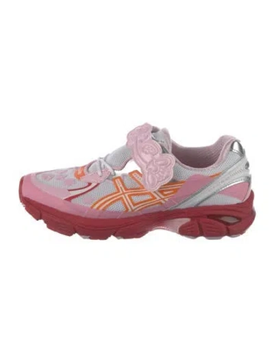 Pre-owned Asics Printed Athletic Sneakers In Red