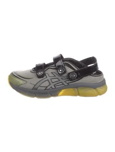 Pre-owned Asics Printed Chunky Sneakers In Gray