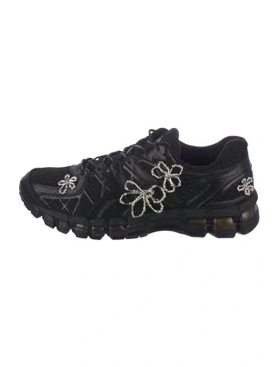 Pre-owned Asics Printed Sneakers In Black