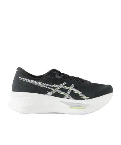 Asics Printed Stretch-knit Sneakers In Black