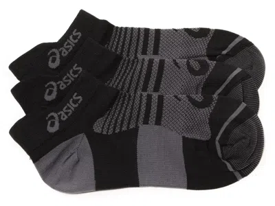 Asics Quick Lyte No Show Socks 3 Pack In Black