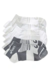 Asics Quick Lyte Plus 6-pack No Show Socks In Brilliant White/black