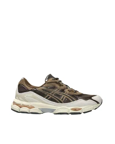 Asics Retro Mesh Running Sneaker In Brown