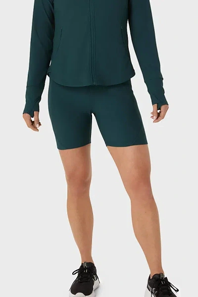 Asics Rib Bike Short In Saxon Green, Women's At Urban Outfitters