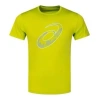 Asics Short Sleeve Running Top 'lime Zest' In Green