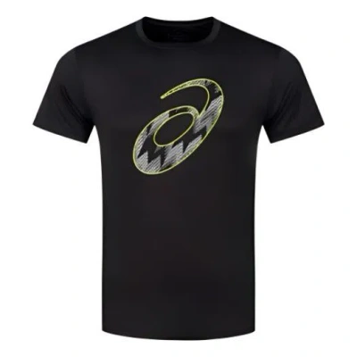 Asics Short Sleeve Running Top 'performance Black'