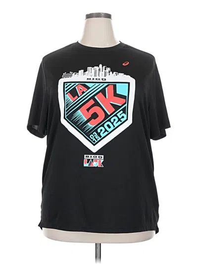 Pre-owned Asics Short Sleeve T-shirt In Black