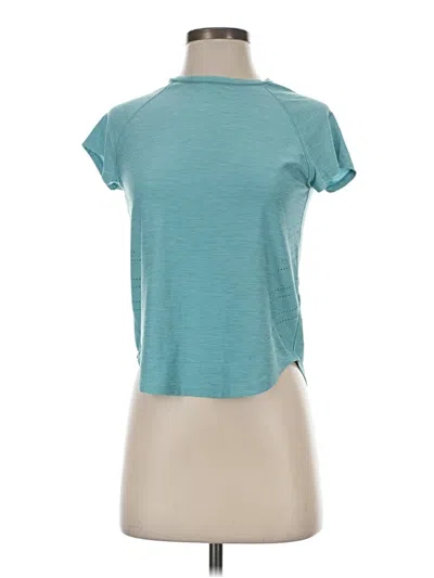Pre-owned Asics Short Sleeve Turtleneck In Teal