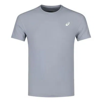 Asics Short Sleeved Running Top Asia Sizing 'sheet Rock' In Gray