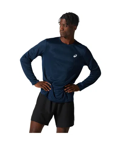 Asics Silver Long Sleeves T-shirt 'french Blue'