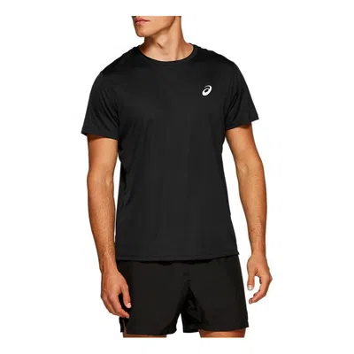 Asics Silver Short Sleeve Top 'performance Black'
