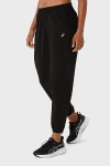 Asics Silver Woven Athletic Pant In Performance Black, Women's At Urban Outfitters In Performance Black