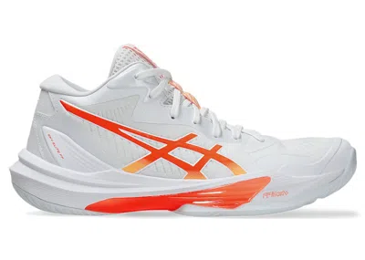 Pre-owned Asics Sky Elite Ff Mt 3 (women's) Sneakers In White/vivid Coral In Multi