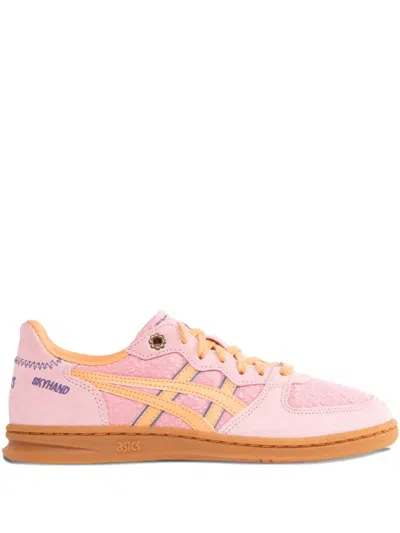 Asics Skyhand Lace-up Sneakers In Pink