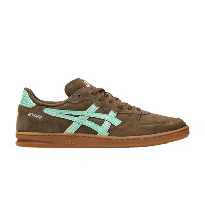Pre-owned Asics Skyhand Og 'brown Storm Ice Green' | Men's Size 9.5
