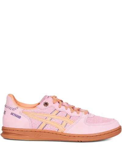 ASICS SKYHAND OG EMBROIDERED-LOGO SUEDE SNEAKERS