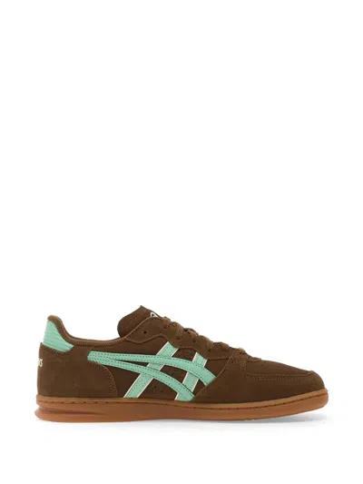 Asics Skyhand Og Logo Sneakers In Brown