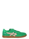 Asics Skyhand Og Leather-trimmed Suede Sneakers In Green