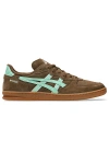 Asics Skyhand Og Suede Sportstyle Sneakers In Brown Storm/ice Green, Men's At Urban Outfitters