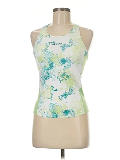 Pre-owned Asics Sleeveless Top Green Halter Neckline Tops