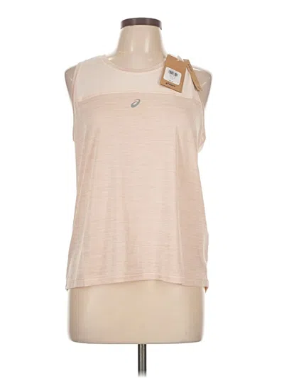 Pre-owned Asics Sleeveless T-shirt In Brown