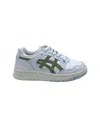 Asics White Sneakers With Midnight And Green Accents In White