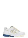 Asics White And Beige Ex89 Sneakers