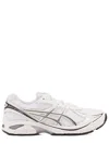 Asics Mesh Upper Panelled Sneakers With Ridged Rubber Sole In White