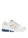 Asics White And Beige Ex89 Sneakers In White
