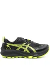 Asics Gel-trabuco 12 Gtx Lace-up Sneakers In 003 Black/safety Yellow