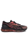Asics Mesh Upper Rubber Outsole Sneakers Slip-on In Black