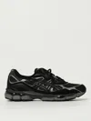 Asics Panelled Design Gel Nyc Sneakers With Suede And Mesh Elements In Black