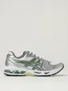 Asics Mesh Low Top Sneakers With Breathable Design In Silver