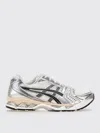 Asics Gel-kayano 14 Sneakers In White And Silver Technical Fabric Blend In Silver