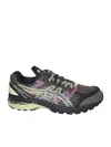 Asics Mesh Us4-s Gel-terrain Kiko Curat Low-top Sneakers With Rubb In Black