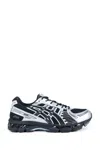Asics Mens Gel Kayano 12 Woven Trainers Black Graphite Grey In Silver