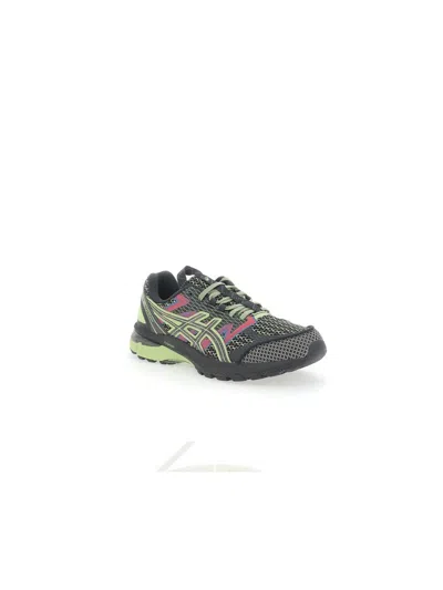 Asics Sneakers In Black/neon Lime